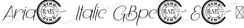 Aria1 Italic GBpc-E字体转换